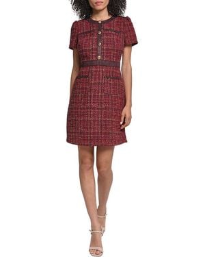 KARL LAGERFELD Tweed Dress - Red