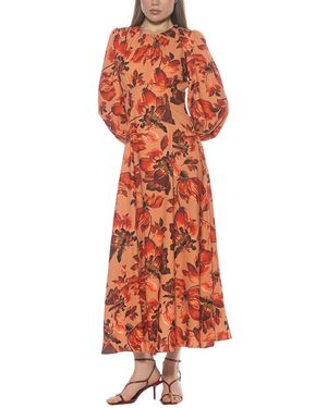Alexia Admor Yesenia Fit & Flare Dress - Orange