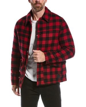 Ted Baker Nutley Wool-blend Overshirt - Red
