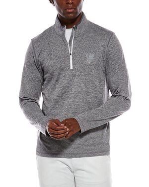 Ben Sherman Seamless Knit 1/4-Zip Pullover - Gray