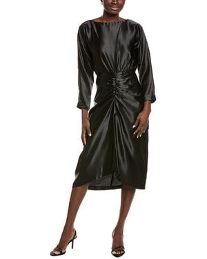 Julia Jordan Satin Midi Dress - Black