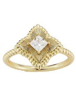 Glaze Jewelry 14K Over Cz Clover Ring - Metallic