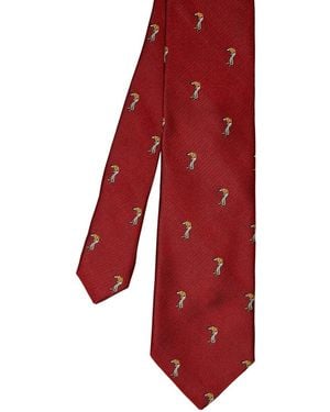 J.McLaughlin Silk Tie - Red