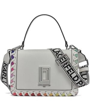 KARL LAGERFELD Karl Laggerfeld Simone Leather Crossbody - Metallic