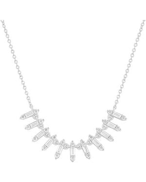Electric Picks Plated Cz Fantasia Necklace - Metallic