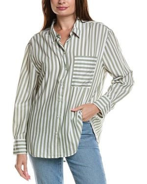 LOLA RIVER Stripe Shirt - Grey