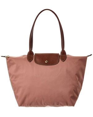 Longchamp Le Pliage Canvas Tote - Brown