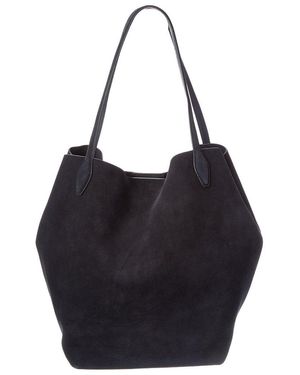 Madewell Oversized Soft Grain Suede Shopper - Black