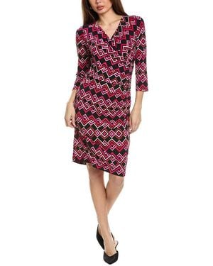 Joseph Ribkoff Surplice Mini Dress - Red