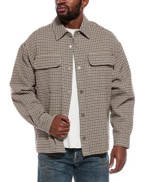 Palm Angels Woven Overshirt - Grey
