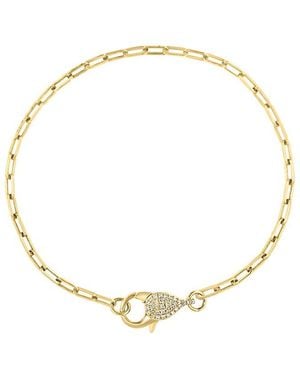 Effy Fine Jewelry 14K 0.11 Ct. Tw. Diamond Bracelet - Metallic
