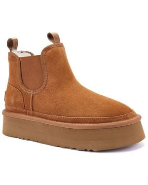 Australia Luxe Emery Platfoam Suede Boot - Brown