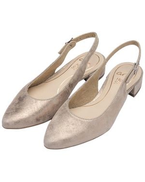 Ara Pixie Leather Pump - Natural