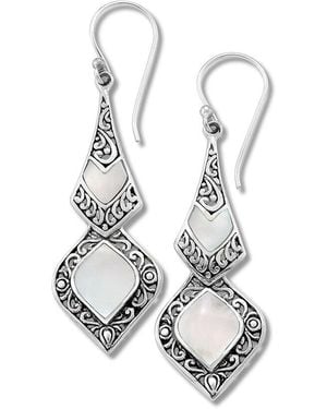 Samuel B. Pearl Earrings - White