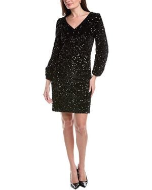 Nanette Lepore Sequin Velvet Mini Dress - Black