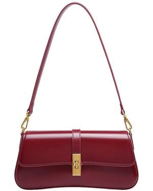 Adele Berto Leather Shoulder Bag - Red
