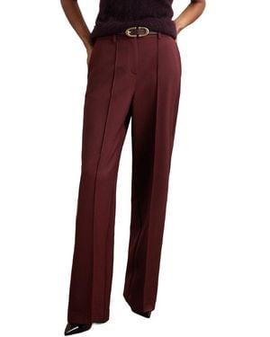 Reiss Luisa Wide Leg Pant - Red