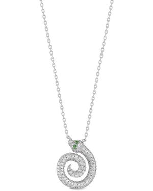 Sphera Milano Plated Cz Necklace - White