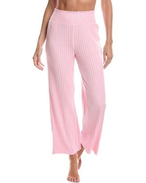 Z Supply Dawn Smocked Rib Pant - Pink