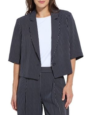 Lyssé Clarette Cropped Blazer - Blue