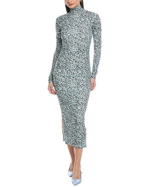 Nanushka Cardia Fitted Bodycon Midi Dress - Blue