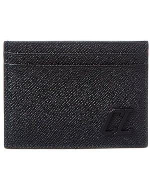 Christian Louboutin Groovy Leather Card Case - Black