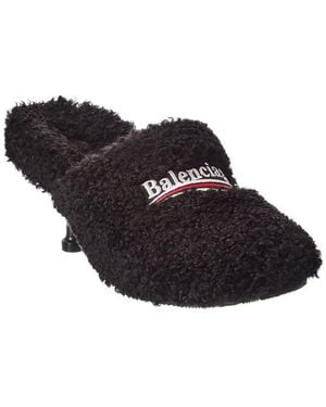 Balenciaga Furry Pump - Black