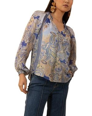 Hale Bob Mallory Blouse - Blue