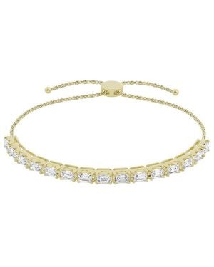 Lab Grown Diamonds 14K 2.00 Ct. Tw. Lab Grown Diamond Tennis Bolo Bracelet - Metallic