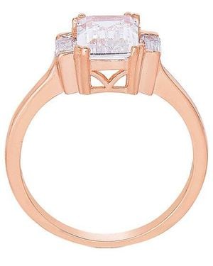 Genevive Jewelry Diamond Cz Statement Ring - White