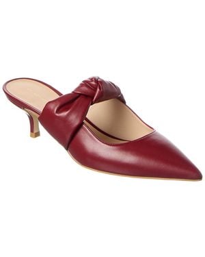 Stuart Weitzman Solange Leather Mule - Red
