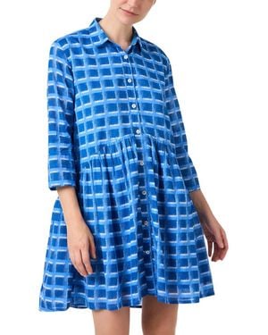 Ro's Garden Deauville Midi Dress - Blue