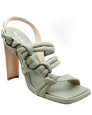 Charles David Lonestar Leather Sandal - Metallic
