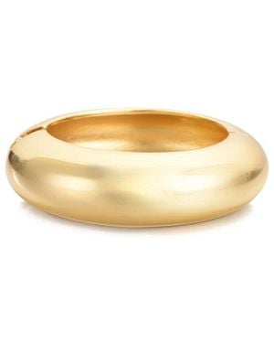 Adornia Chunky Dome Bangle Bracelet - Metallic