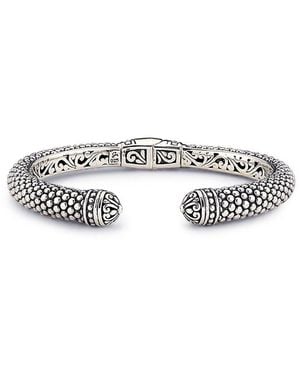 Samuel B. Silver Bangle Bracelet - White