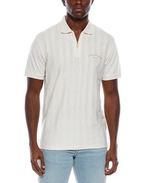Scotch & Soda Popcorn Pique Polo Shirt - White