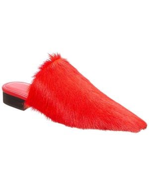 Ferragamo Haircalf Mule - Red