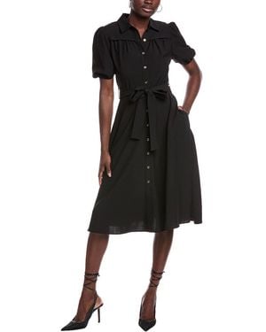 Nanette Lepore Midi Shirtdress - Black