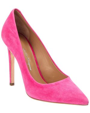 Ferragamo Ilary X5 100 Suede Pump - Pink