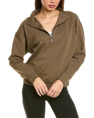 Hanro Natural Living Organic 1/2-Zip Pullover - Grey