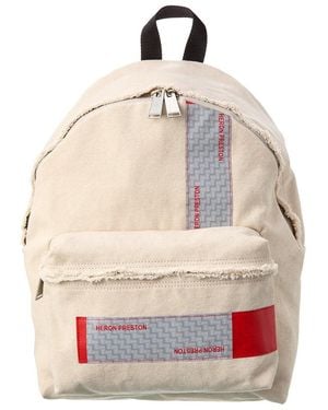 Heron Preston Hp Tape Canvas Backpack - Natural