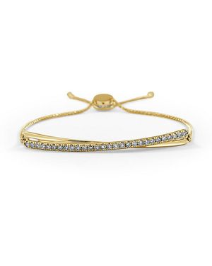 Sabrina Designs 14K 0.54 Ct. Tw. Diamond Cross-Over Adjustable Bracelet - White