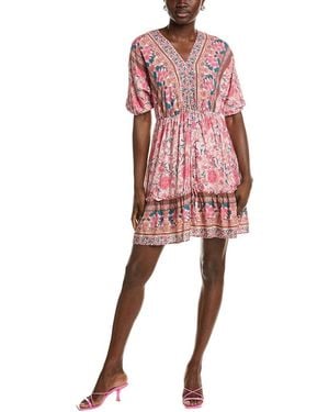 IPPONELLI Dolman Sleeve Mini Dress - Red