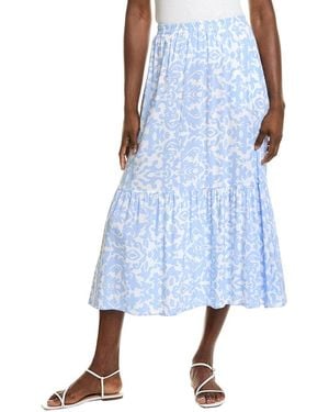 Ellen Tracy Midi Skirt - Blue