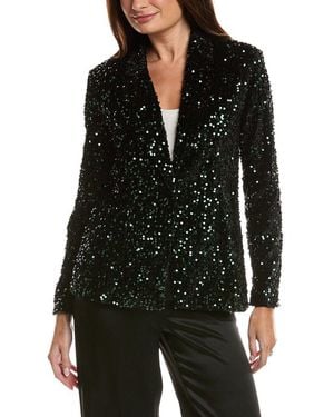 Nanette Lepore Velvet Sequin Jacket - Black
