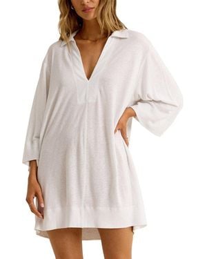 Z Supply Mallory Slub Cover Up - White