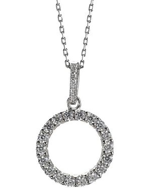 Suzy Levian CZ Jewelry Suzy Levian Cz Pendant Necklace - Metallic