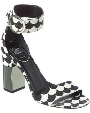 Roger Vivier Leather Sandal - Metallic