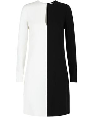 Givenchy Colorblocked Silk-Lined Sheath Dress - Black