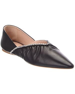 Miu Miu Leather Flat - Grey